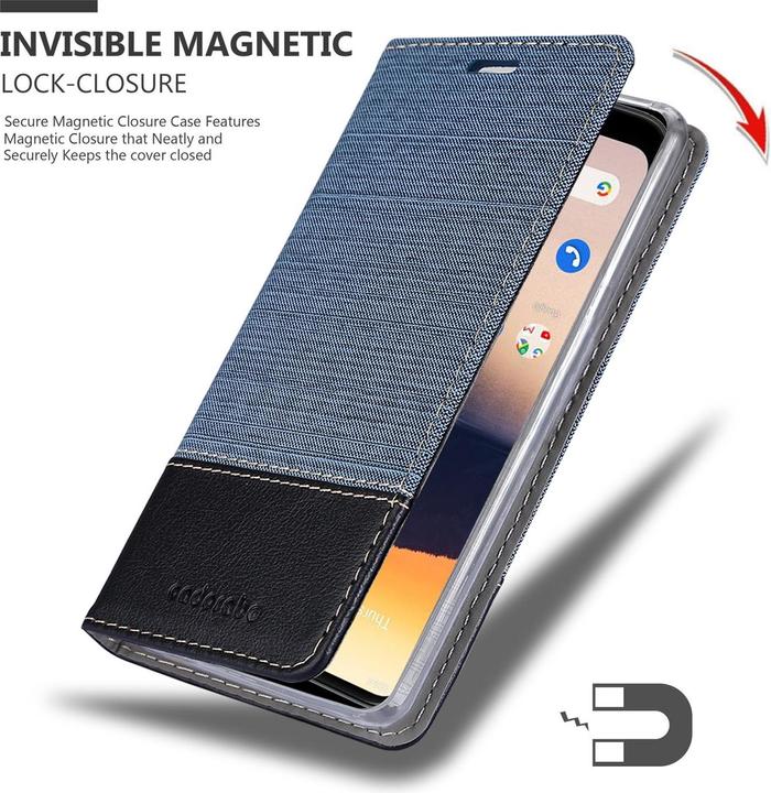 Produktbild Cadorabo Book Jeans Optik Cover (Nokia 2.3)