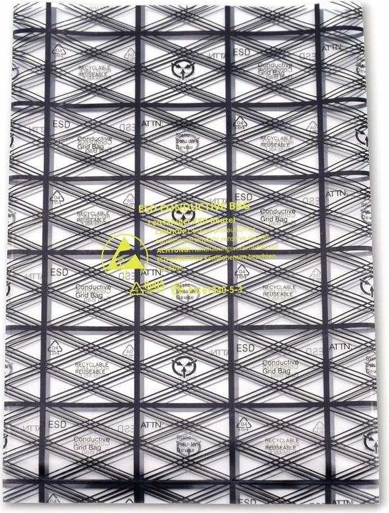 Produktbild Quadrios ESD-Beutel (L x B) 127 mm x 203 mm leitfähig ESD-Kennbuchstabe C 10 St. (10 Stück)