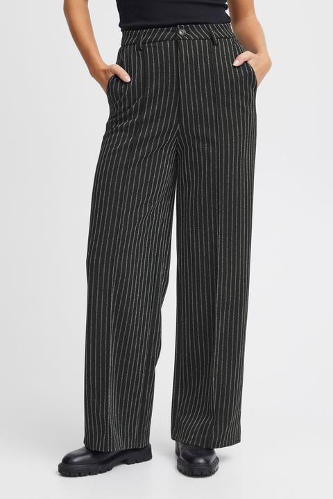Actual product image Pulz Jeans Pulz - PZKIRA LUREX HW Pants Wide Leg - Trousers - 50207741 (XS)
