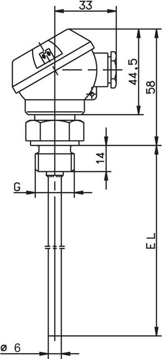 Actual product image Jumo SENSOR PT100 L= 150