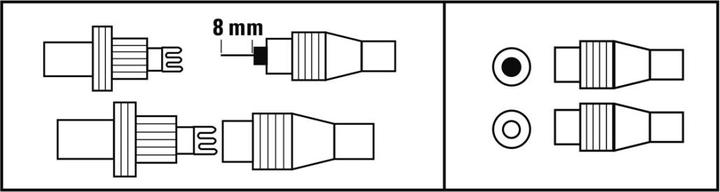 Actual product image Hama Coax set, metal, plug/coupling, screwable (Antenna cable)