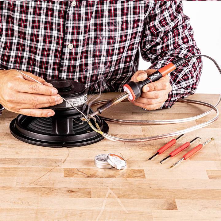 Actual product image Weller Erem WLIRK6023C Soldering Iron Set 230V 60W Conical, Chisel Shape 427°C (max) incl. Tray, incl. Soldering