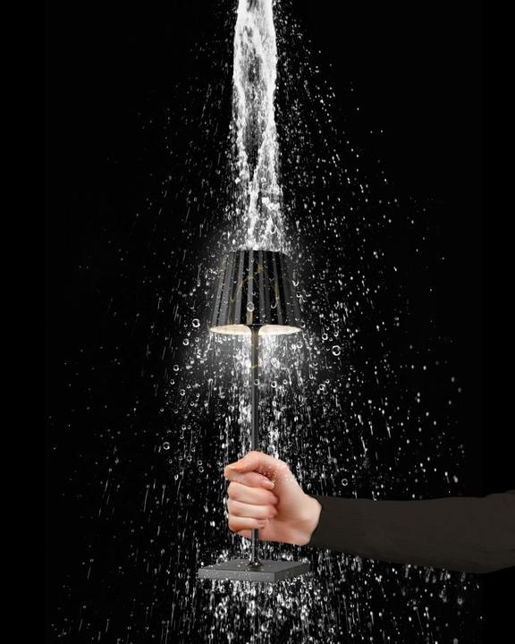 Image du produit Sompex Troll 2.0 lampe de table, hauteur : 380 mm, noir/marbre (188 lm)