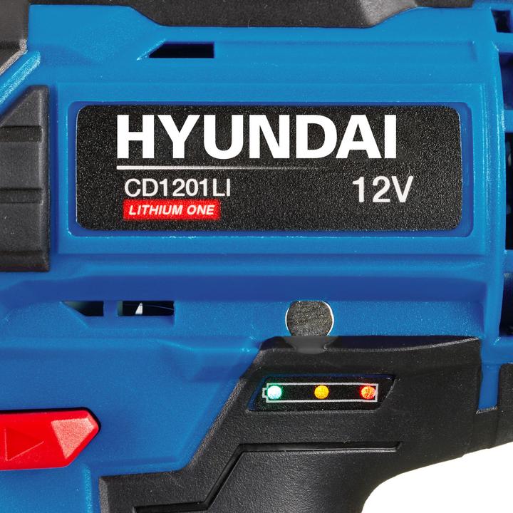 Actual product image Hyundai Cordless screwdriver CD1201LI SET (Rechargeable battery operated)