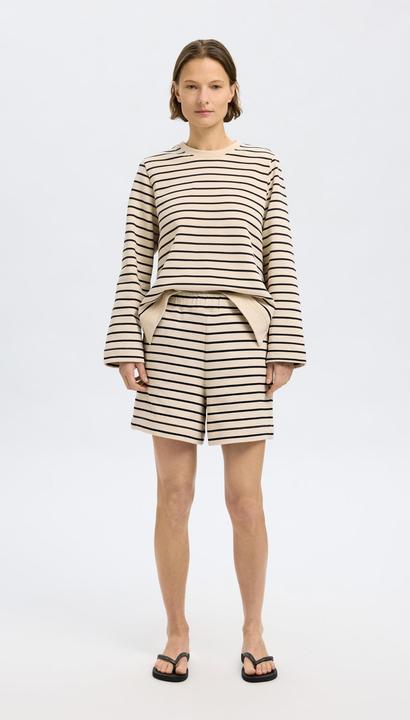 Produktbild Selected Femme Gestreiftes Baumwoll Sweatshirt (S)
