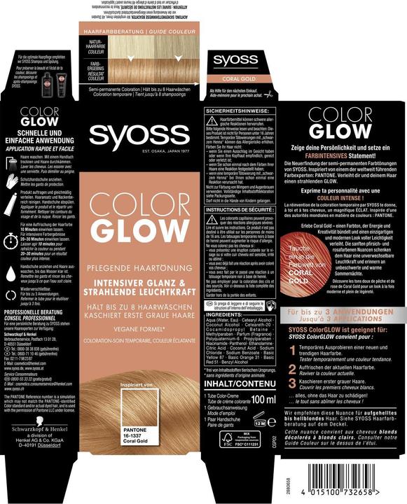 Produktbild Syoss Color Glow (16-1337 Coral Gold)