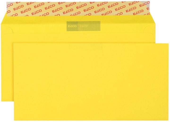 Produktbild Elco Briefumschläge DIN lang ohne Fenster gelb haftklebend 250 St. (229 x 114 mm, 250 x)