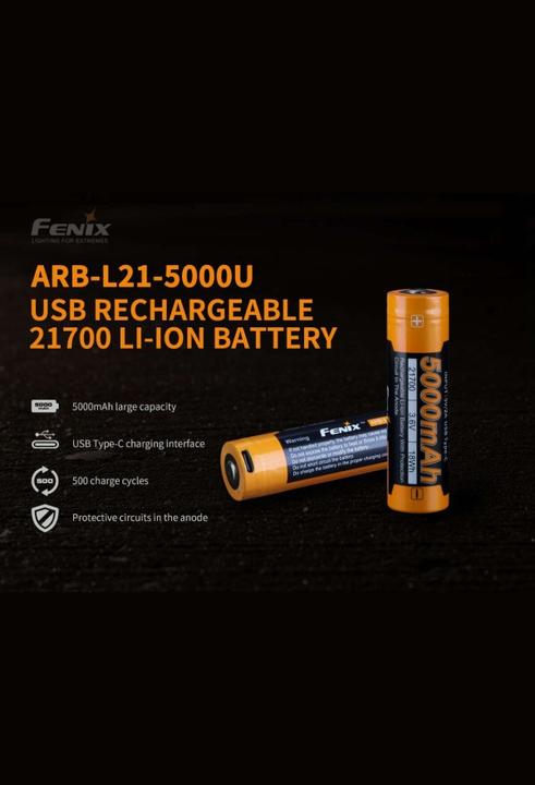 Actual product image Fenix Battery ARB-L21-5000U