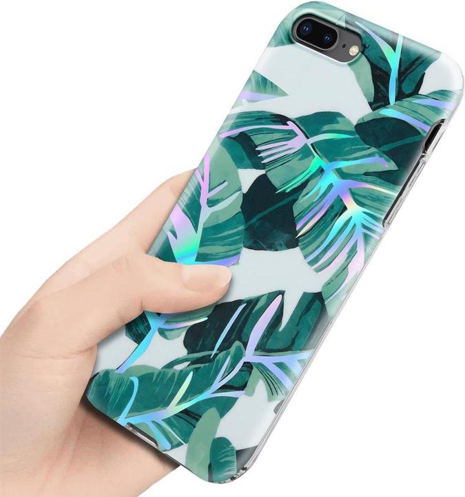 Actual product image Cadorabo IMD TPU Colorful Flowers & Leaves Cover (Apple iPhone 7 Plus, Apple iPhone 7s Plus)