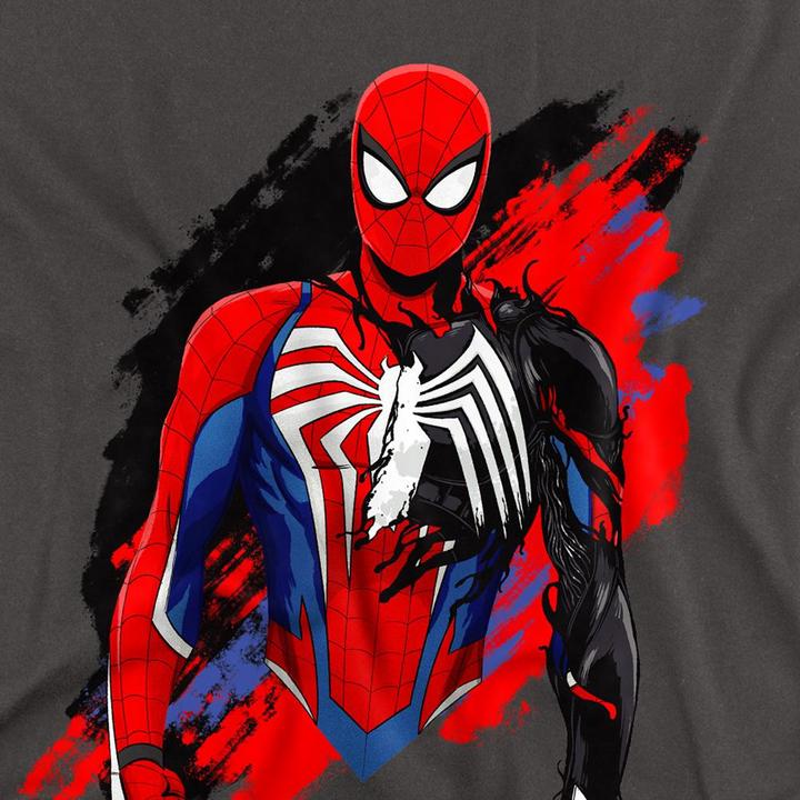 Actual product image Spider-Man 2 Unisex Adult Gamerverse Symbiote T-Shirt (M)