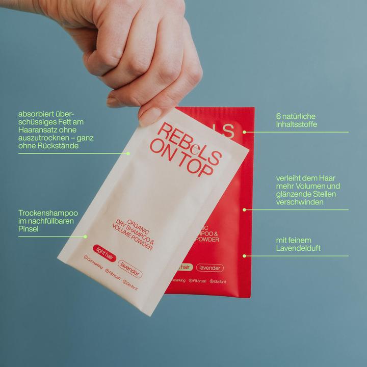Actual product image Rebels on Top Trockenshampoo Light Refill (Dry shampoo)