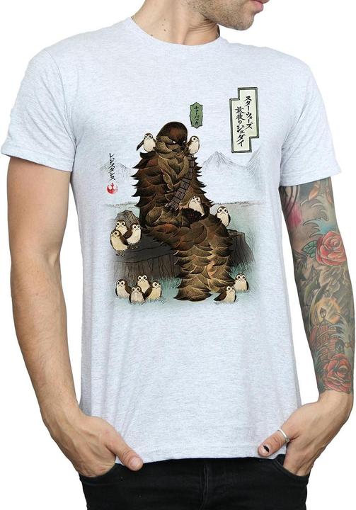 Produktbild Star Wars The Last Jedi Japanese Chewbacca Porgs TShirt (XL)