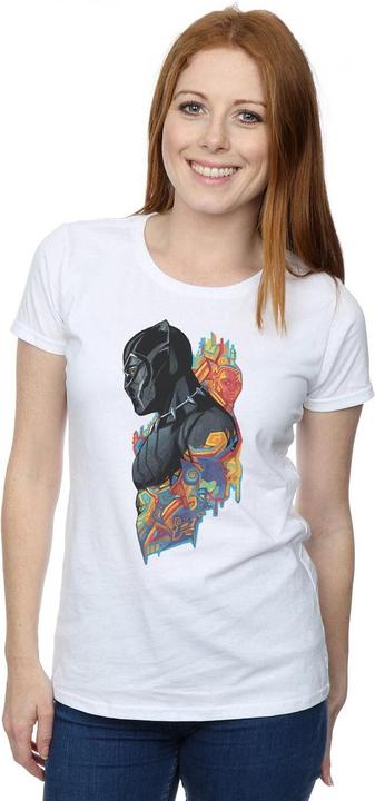 Produktbild Schwarzer Panther Profil TShirt aus Baumwolle (XL)