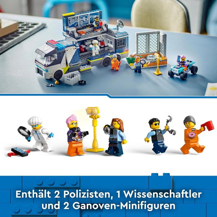 Produktbild LEGO Polizeitruck mit Labor (60418, LEGO City)