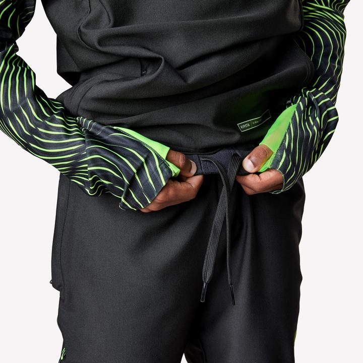Immagine prodotto Kipsta Kinder Fussball Trainingshose - Viralto Wavy schwarz/gelb (122)