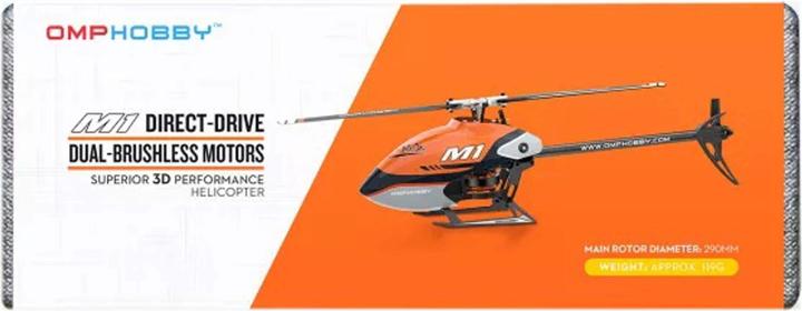 Image du produit OMP Hobby Hélicoptère M1 EVO Flybarless, 3D, Blanc BNF