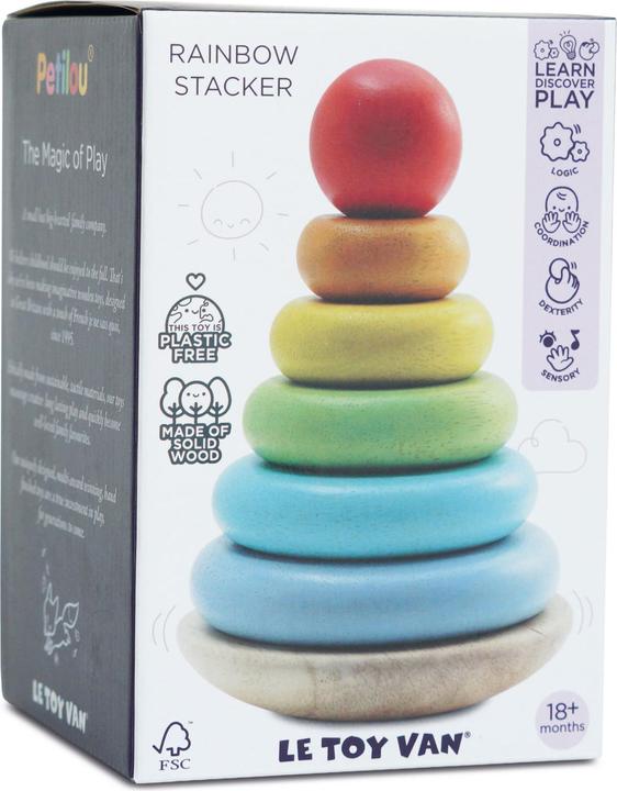 Actual product image Le Toy Van Rainbow tower