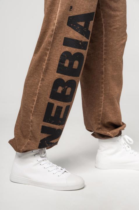 Image du produit Nebbia Baggy Style Sweatpants mit Taschen Gym Bro 365 - light brown (M)