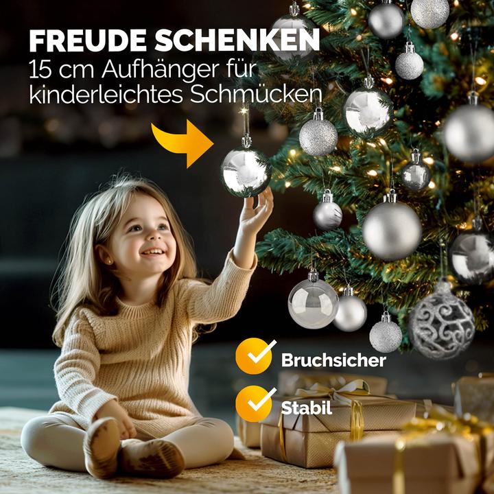 Image du produit Deuba Boules de sapin de Noël (100 -pièce)