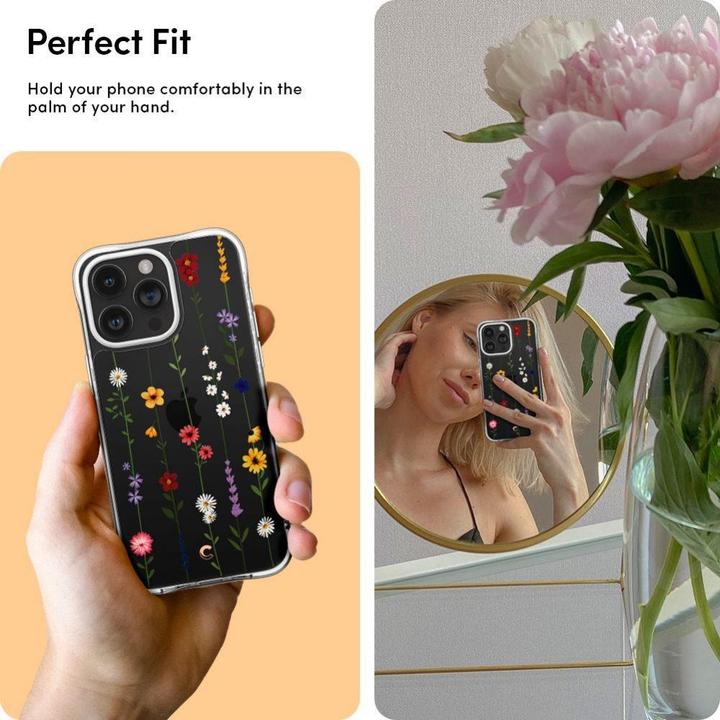 Actual product image Cyrill Cecile iPhone 15 Pro Max 6.7" flower garden ACS06625 (Apple iPhone 15 Pro Max)