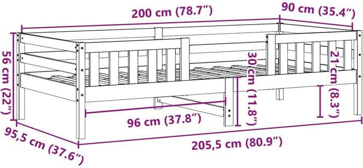 Produktbild VidaXL Kostandin (90 x 200 cm)