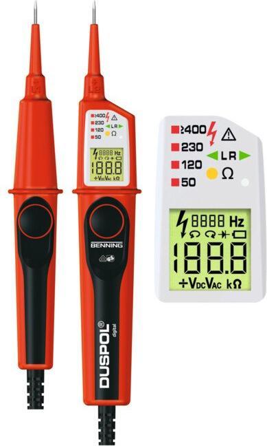 Image du produit Benning Testeur de tension bipolaire DU (CAT IV 600V, CAT III 1000V)