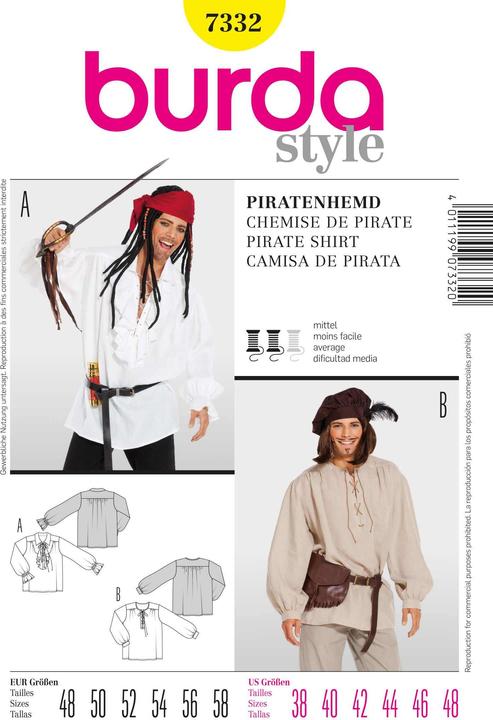Modello Camicia da pirata