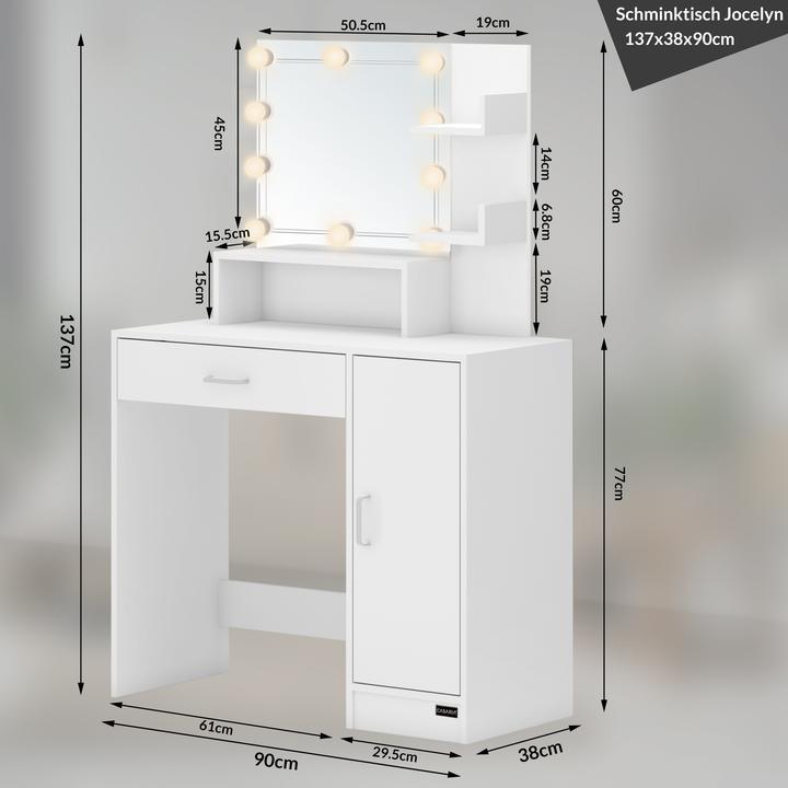 Image du produit Casaria Jocelyn (137 x 90 x 38 cm)