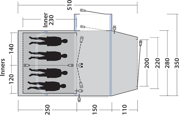Produktbild Outwell Montana 4 Air (Tunnelzelt, 19.90 kg, 4 Personen)
