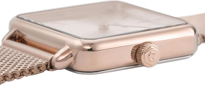 Actual product image Cluse La Tétragone Mesh Rosé (Analogue wristwatch, 28 mm)