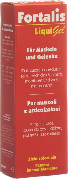 Nährwerte und Zutaten Fortalis Liquigel für Muskeln und Gelenke (100 ml)
