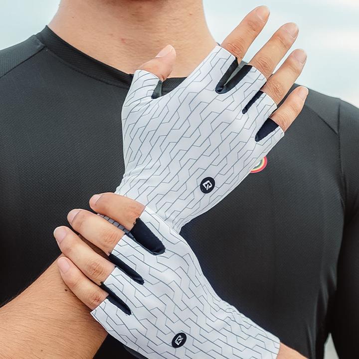 Produktbild Rockbros Road Cycling Gloves Size: S - Black and White (S)