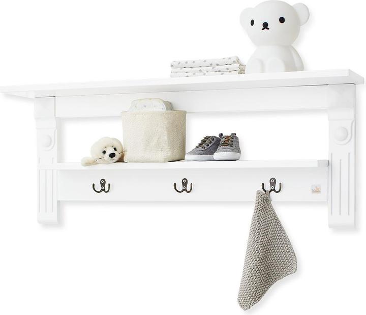 Produktbild Pinolino Kinderzimmer-Set 'Emilia' breit inkl. Wandregal, 3-tlg. (Kinderkleiderschrank)