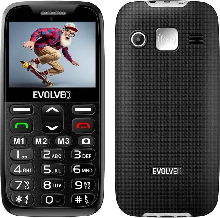 Actual product image Evolveo EasyPhone XR, mobilní telefon pro seniory s nabíjecím stojánkem, černá (2G)