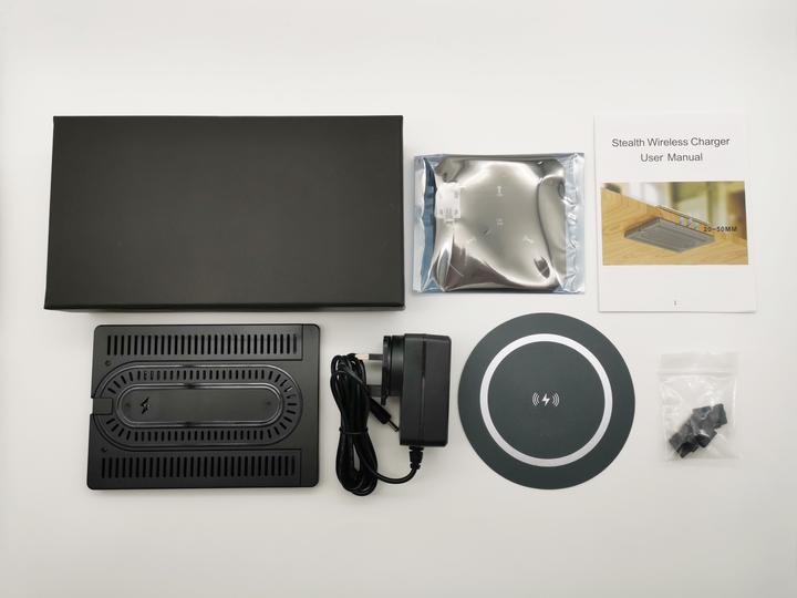 Immagine prodotto PhoneLook Stazione di ricarica wireless invisibile Ricarica wireless nascosta sotto il tavolo (10 W)