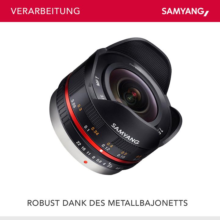 Image du produit Samyang 7.5mm f/3.5-22 MFT (Micro Four Thirds, APS-C / DX)