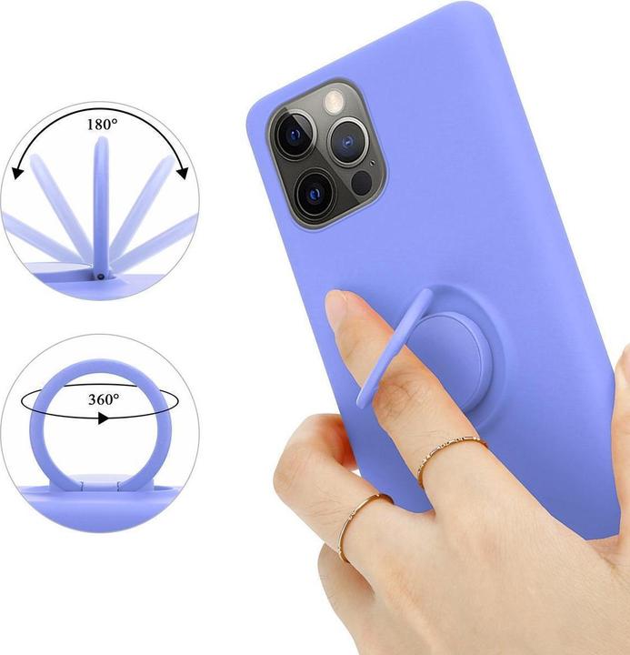 Produktbild Cadorabo TPU Liquid Ring Silicone Case Hülle (Apple iPhone 12 Pro Max)