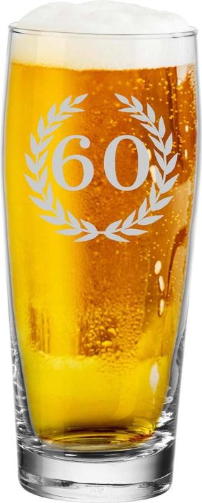 Image du produit Luxentu Willi Becher / Bierglas mit Gravur 60. Jubiläum (0.50 l, 1 x)