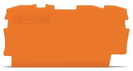 Actual product image Wago 25 pieces 3L end plate orange 2000-1392 / 375194