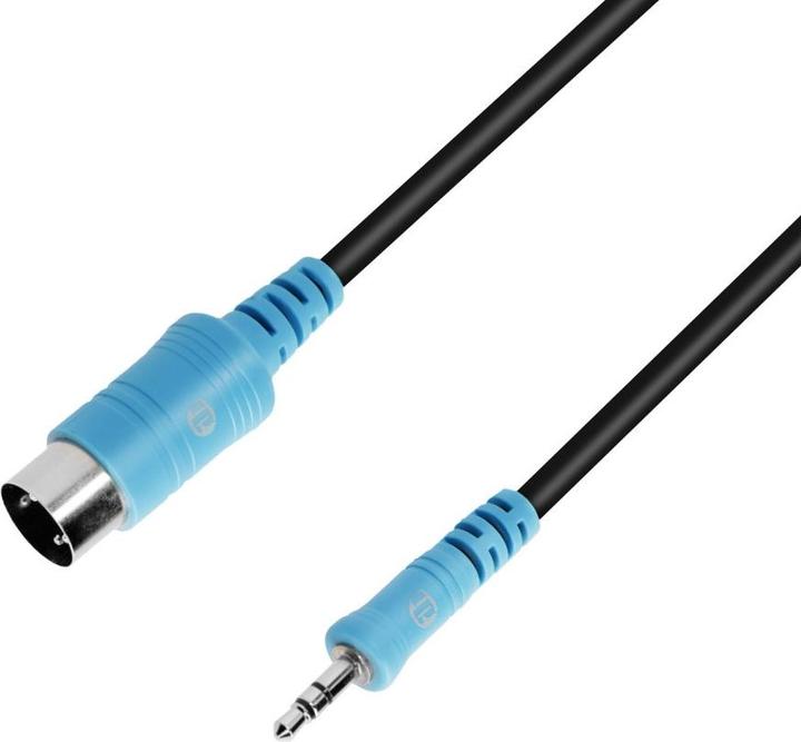 Produktbild Adam Hall 3 STAR B WMIDI 0150 - TRS Midi Kabel (Typ A) 3,5 mm Klinke TRS auf Midi 5-Pol, 1,5 m (1.50 m)