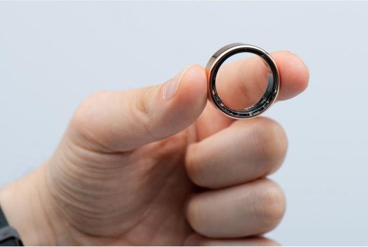 Actual product image OEM Smart device Smart Ring R11M - smart steel ring with charging box Size 8 (18,1mm) gold (8, Gold)