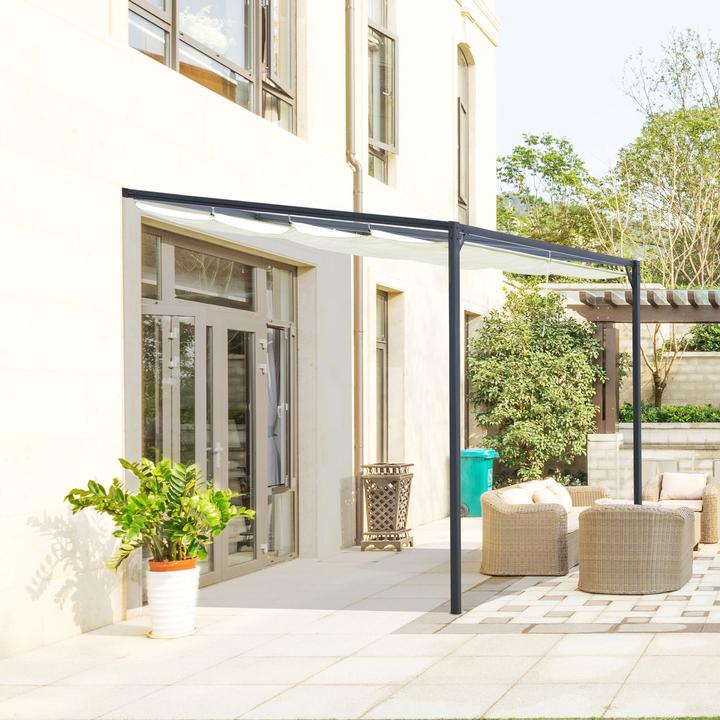 Immagine prodotto Outsunny Pergola con tetto in tessuto (300 cm, 300 cm)