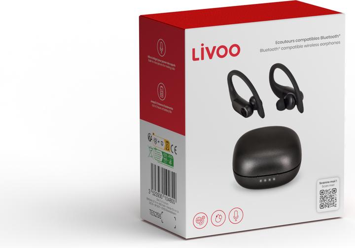 Produktbild Livoo Drahtlose Bluetooth® kompatiblen Ohrhöre (3 h, Kabellos)