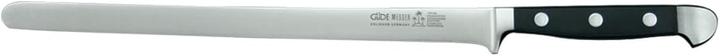 Güde Salmon knife, forged, Alpha series, double bolster, black POM handle (26 cm)