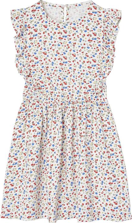 Vertbaudet Mädchen Volantkleid aus Seersucker