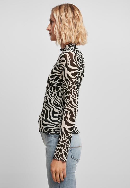 Immagine prodotto Urban Classics Donna AOP Mesh Turtleneck Longsleeve (XL)