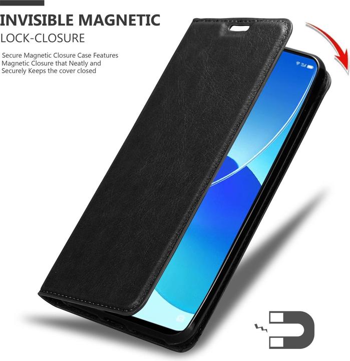 Image du produit Cadorabo Book Invis. Étui magnétique (Oppo Reno 6 5G)