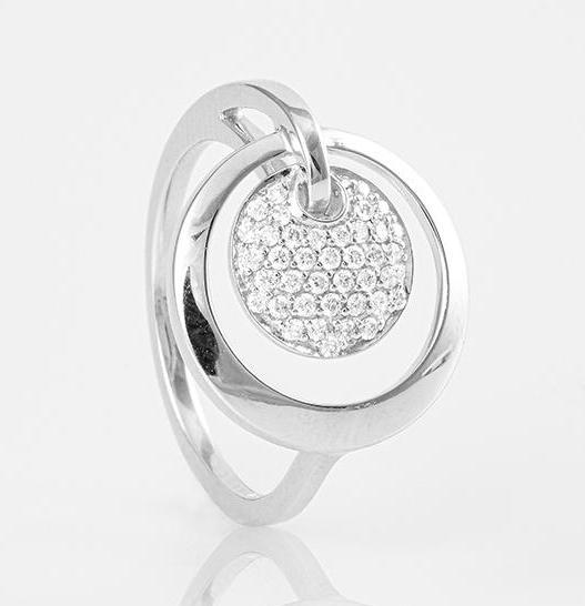 Actual product image Breuning RING - BRILL. 0,239 Ct. H/si (59, 585/14 K Gold)
