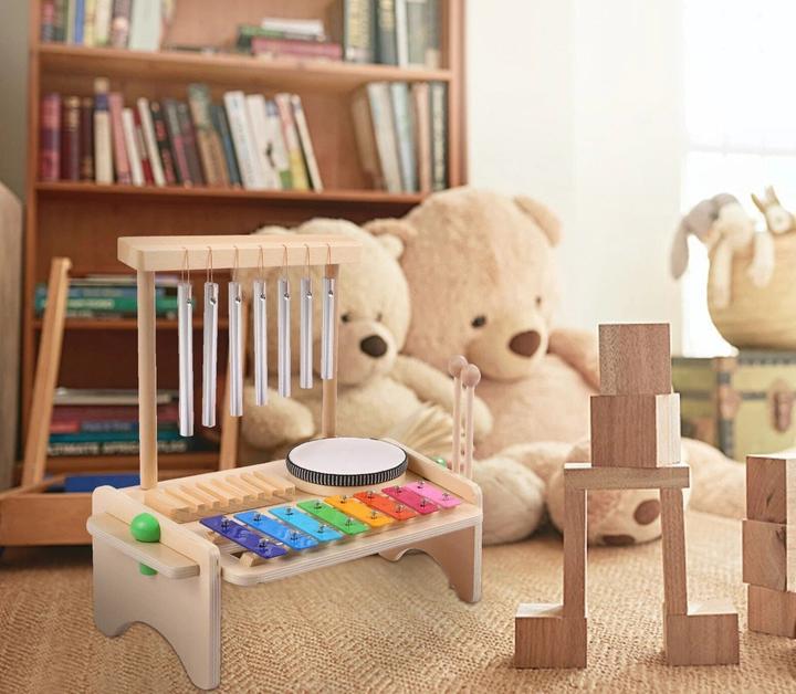 Immagine prodotto Activity Board Strumenti musicali per bambini, giocattoli xilofono, giocattoli per bambini, giocattoli in legno