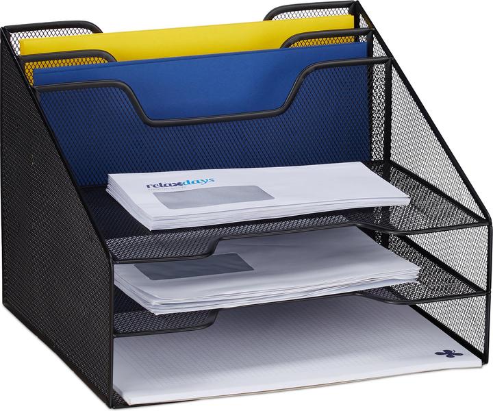 Relaxdays Document Organizer, 5 Compartments (A4)